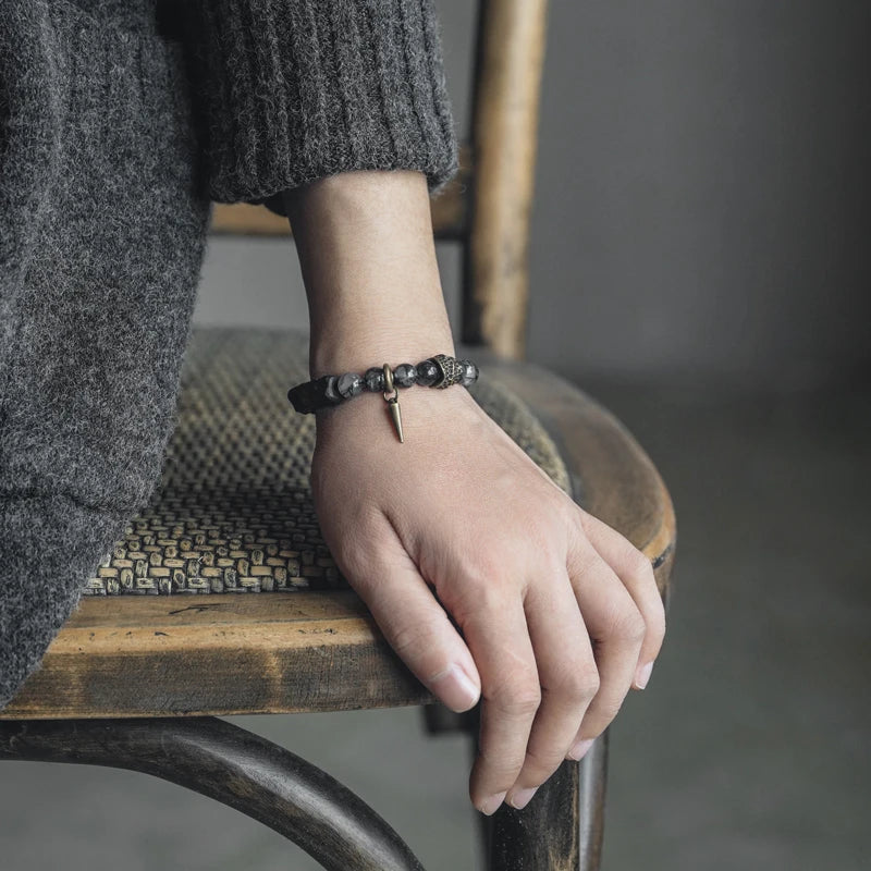 Black Rutilated Quartz Bracelet