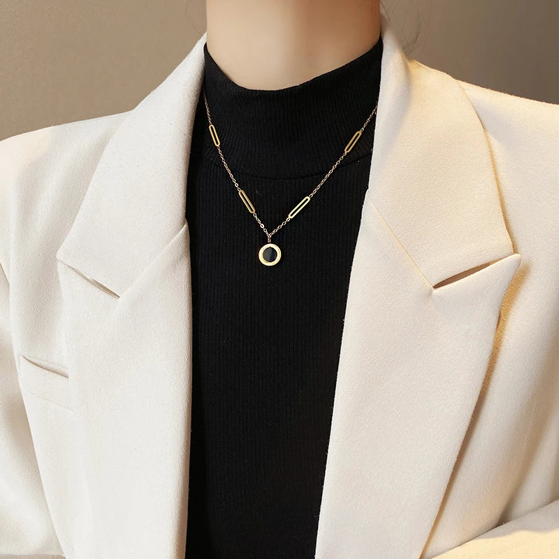 Classic Stainless Steel Necklace & Pendant